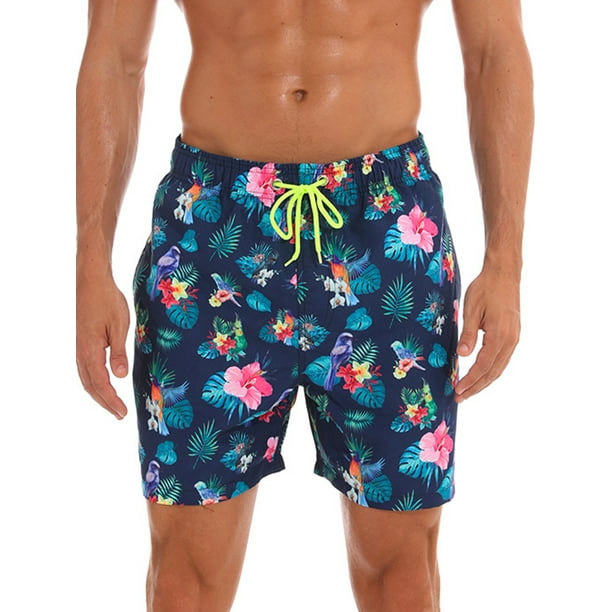 Mens Quick Dry 3D Printed Beach Trunks Board Shorts Casual Summer Swimwear Pants 